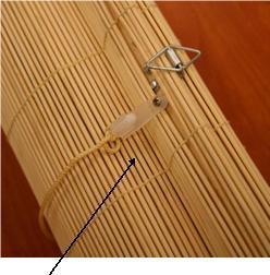 Roll-up blind with release clips (NOT included in this recall)