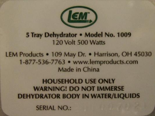 Label with Serial Number