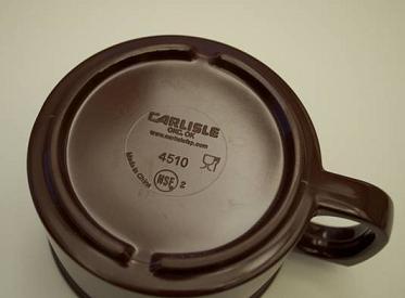 Melamine Stackable Mug, 8 oz, Model #4510