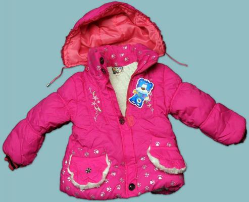 Girls' hooded jacket with drawstring