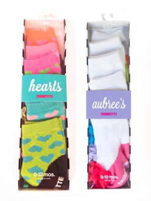 Trumpette Aubree’s and Hearts socks packaging