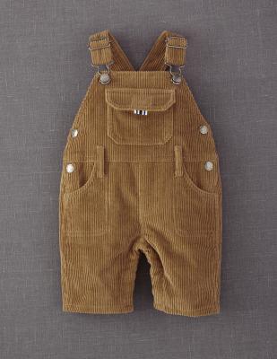 Light Brown Mini Boden Chunky Cord Dungarees