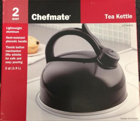Chefmate 2-quart tea kettle packaging
