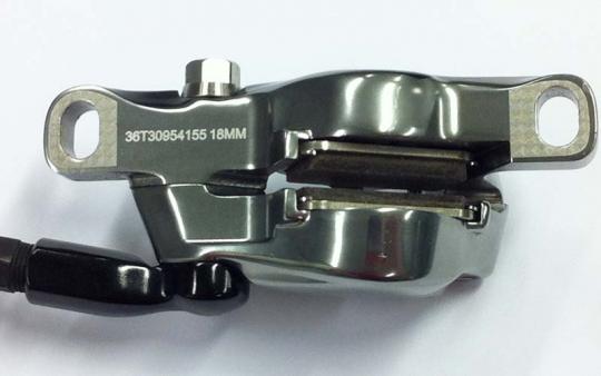 SRAM brakes serial number location on a disc caliper