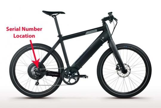 Recalled Stromer ST1 electric bicycle