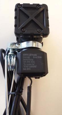 Model and date code stamp on the back of Ace Clamp-On LED Work Light