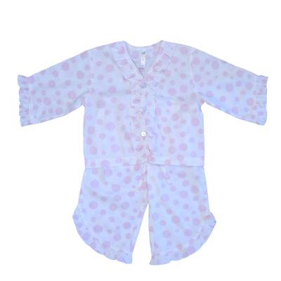 Empress Arts pink dot children’s pajamas