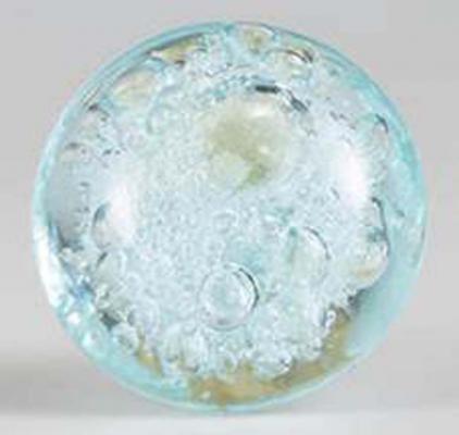 Cost Plus World Market Glass Blue Bubble Knobs