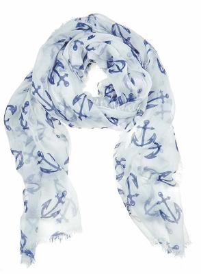 Julie Vos Sierra women’s Anchor scarf -- blue