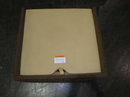 Rowe Furniture Dalton-style ottoman, replacement lid and warning label