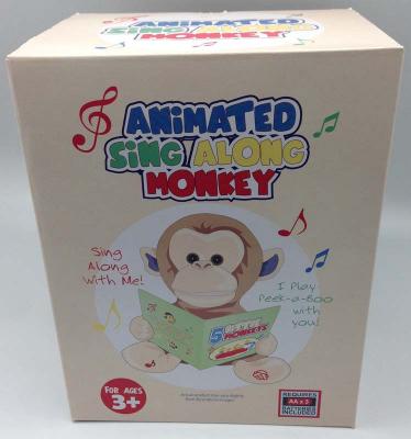 Packaging for the Giggles International Animated Sing-Along Monkey