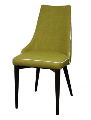 Abby Dining Chair with green fabric