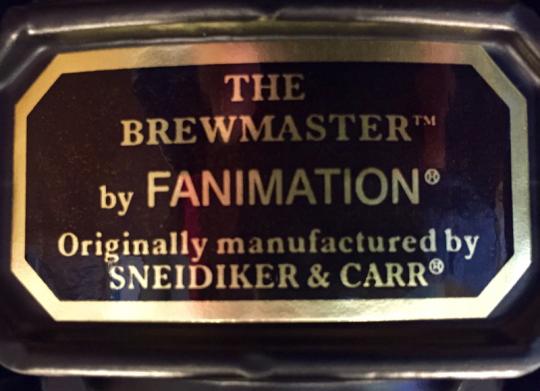 Brewmaster Label found on Brewmaster FP10** and FP20**