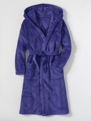 Lands’ End Girls Fleece Hooded Robe