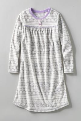 Lands’ End Girls Fleece Gown