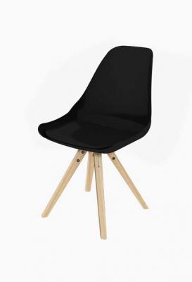 Stars Plastic Chair in Black