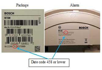 Location of Date Code and Serial Number on back