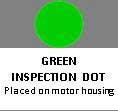 Casablanca green inspection dot