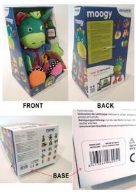 Packaging for Moogy toy