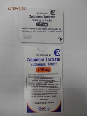Novel Laboratories sleep tablets 1.75 mg envelope (front)