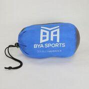 BYA Sports hammock in blue stuff sack