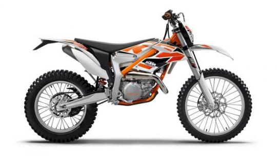 2015 and 2016 KTM brand Freeride 250R off-road motorcycles