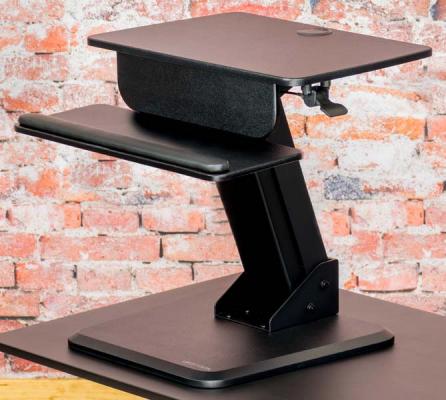 Square Grove sit-stand desk converter (freestand version)