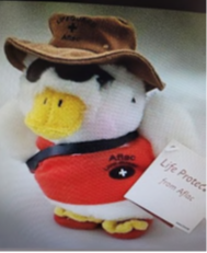 Recalled 6” Aflac Plush Promotional Lifeguard Duck