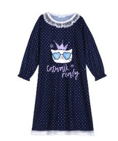Recalled Arshiner nightgown - “Cat catwalk ready” print