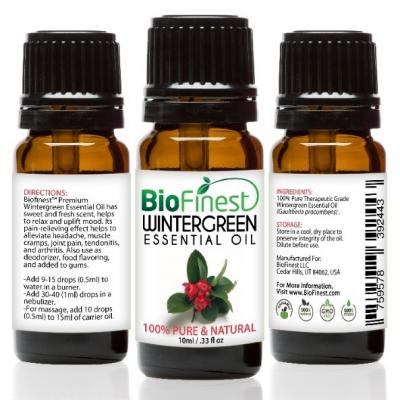 Recalled BioFinest Wintergreen Essential Oil (10 mL)