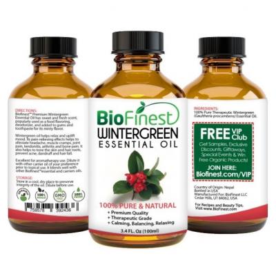 Recalled BioFinest Wintergreen Essential Oil (100 mL)