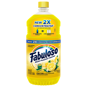 Recalled Fabuloso Multi-Purpose Cleaner 2X Concentrated Formula, Lemon Scent, 33.8 fl oz, 56 fl oz, 128 fl oz and 169 fl oz