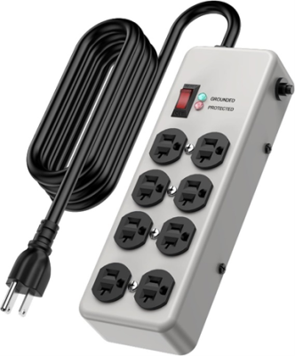 Recalled HEZI brand power strip (gray)