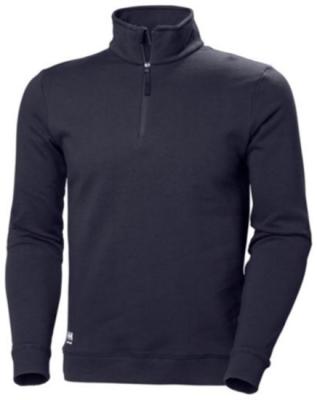 Recalled Helly Hansen Manchester Half Zip Sweatshirt in navy and black - Style 79210