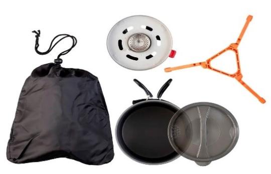 Recalled Monoprice Pure Outdoor Cooking System with bag
