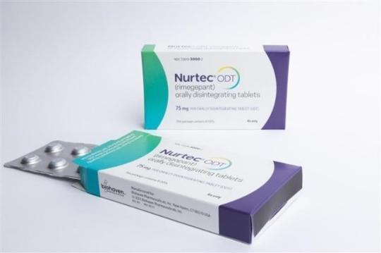 Recalled Nurtec® ODT (rimegepant) orally disintegrating tablets (blister packaging)