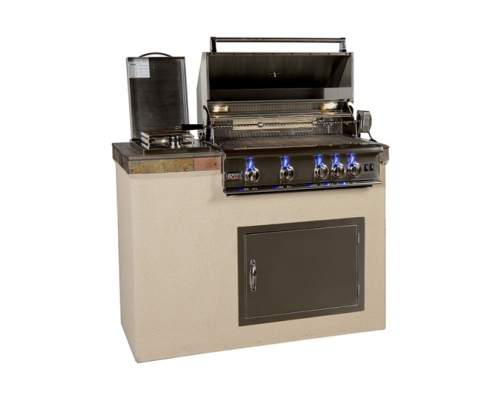 Recalled Paradise Grills GX4 Outdoor Kitchen (shown with grill, access door, and optional side burner)