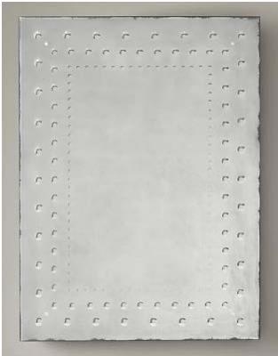 Rectangle unframed Venetian style glass mirror