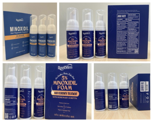 Recalled RootStim 5% Minoxidil Foam Hair Regrowth Treatment with Rosemary and Biotin 