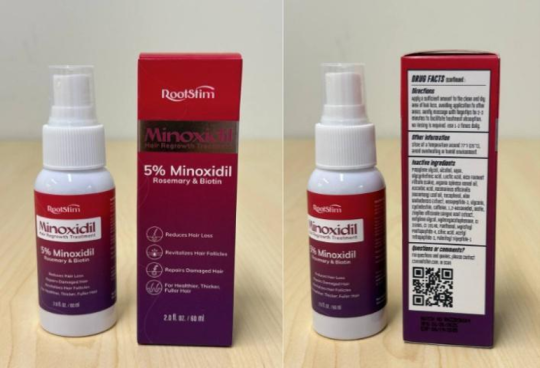 Recalled RootStim Minoxidil Hair Regrowth Treatment 5% Minoxidil Rosemary & Biotin 