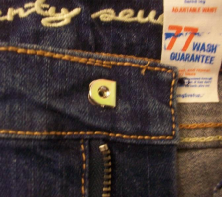 Recalled toddler garment with label detail