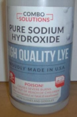 Recalled Combo Pure Solutions Sodium Hydroxide
