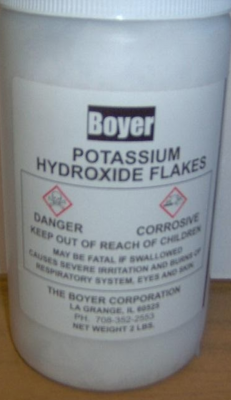 Recalled Boyer Potassium Hydroxide Flakes