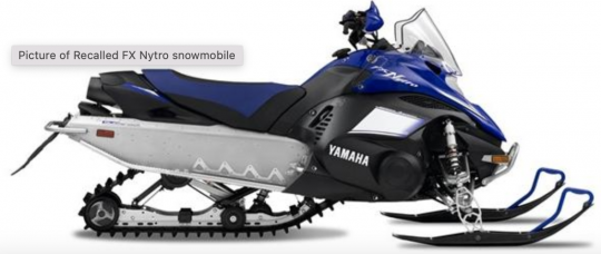 Recalled FX Nytro Snowmobile