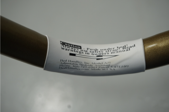 Sticker where model number can be found