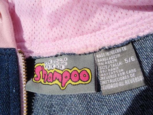 Label on Recalled Shampoo Jacket