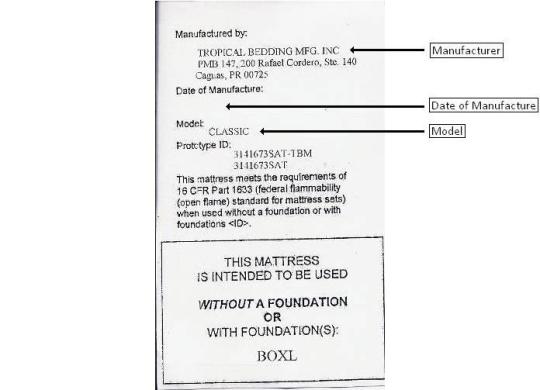 Federal label with model "Classic" and manufacture date between Aug 2008 and Apr 2009 are not included in this recall