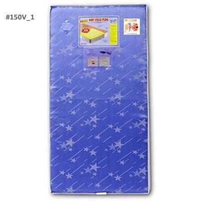 Visco Pedic Innerspring standard mattress in blue star 
