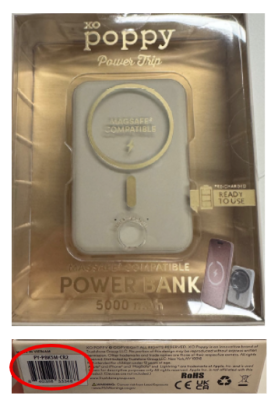 Recalled XO Poppy Power Bank PY-PBK5M-CR2 (Cream)
