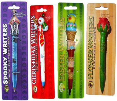 Bolígrafos de Temporada: Flower Writers; Christmas Writers; Easter Writers; y Spooky Writers